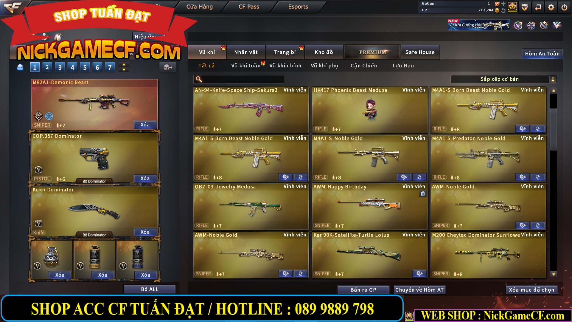 MÃ CF14112 - GIÁ : 5M2 - CHUYÊN TÙM LUM - 44 VIP - VIP5