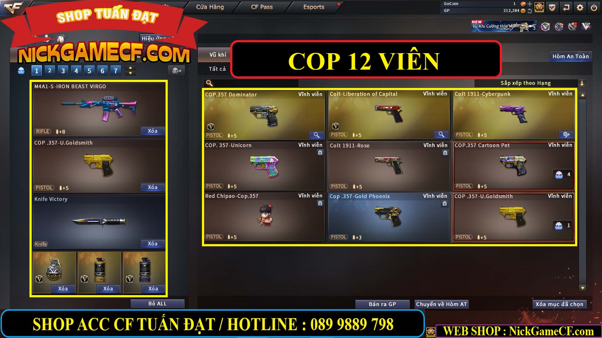 MÃ CF14112 - GIÁ : 5M2 - CHUYÊN TÙM LUM - 44 VIP - VIP5
