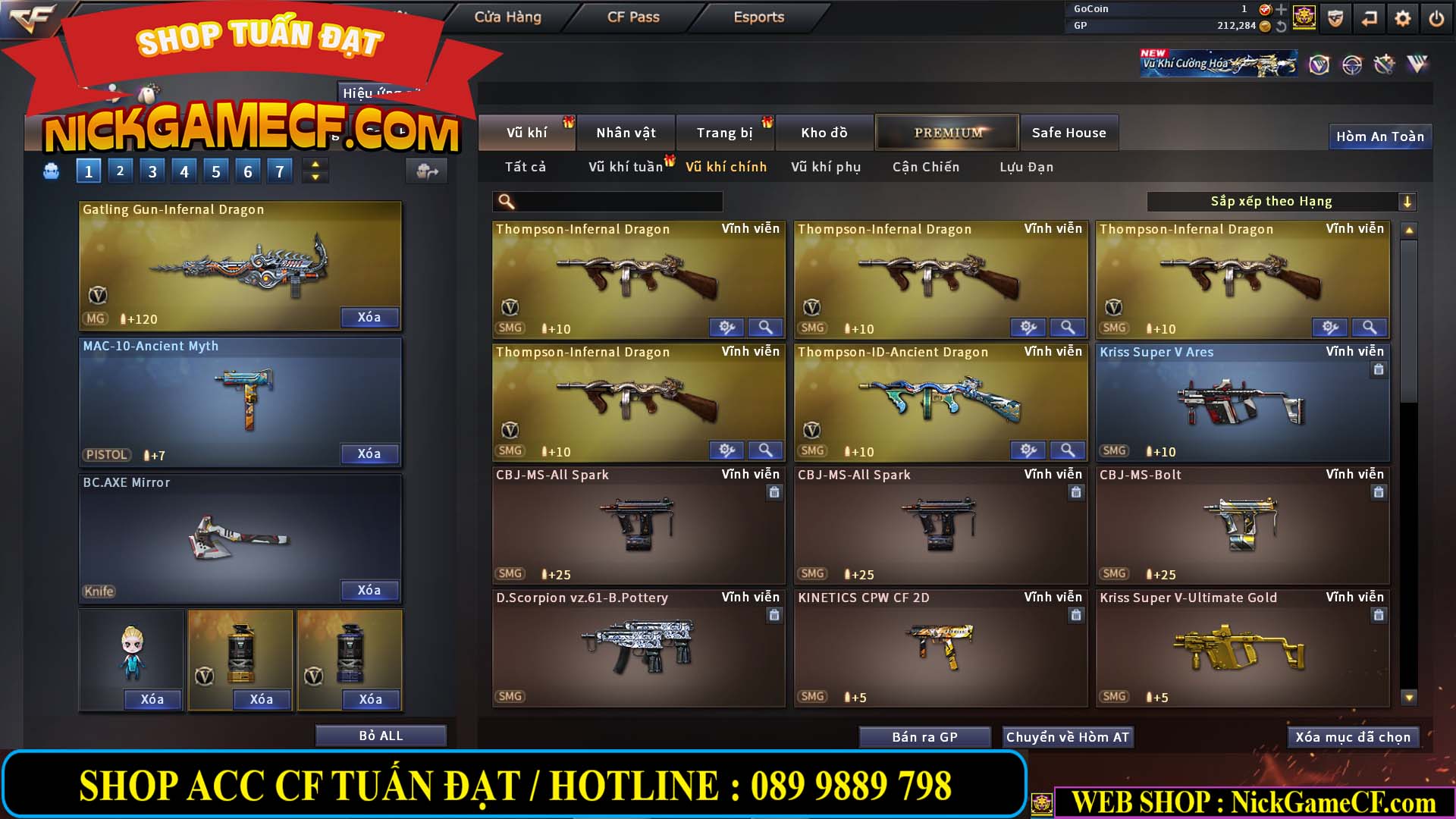 MÃ CF14112 - GIÁ : 5M2 - CHUYÊN TÙM LUM - 44 VIP - VIP5