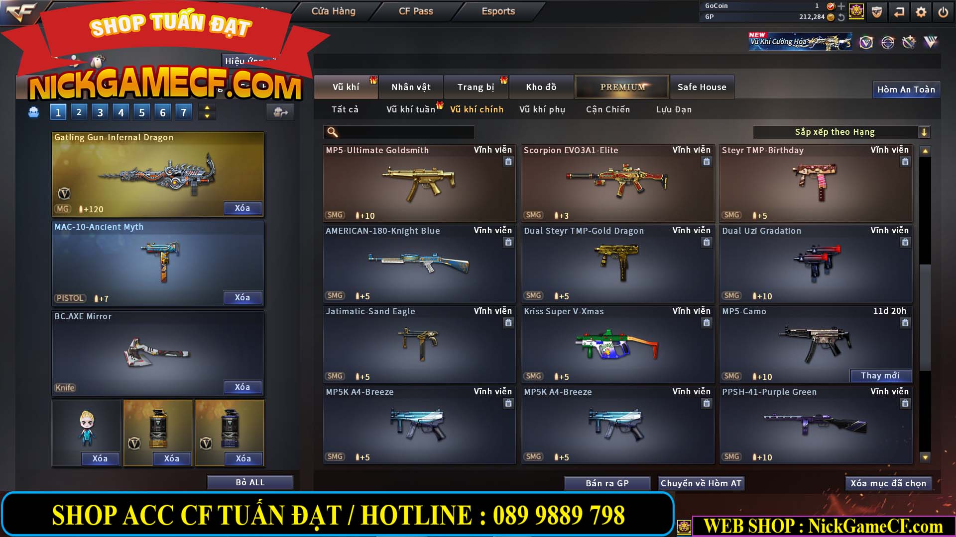 MÃ CF14112 - GIÁ : 5M2 - CHUYÊN TÙM LUM - 44 VIP - VIP5