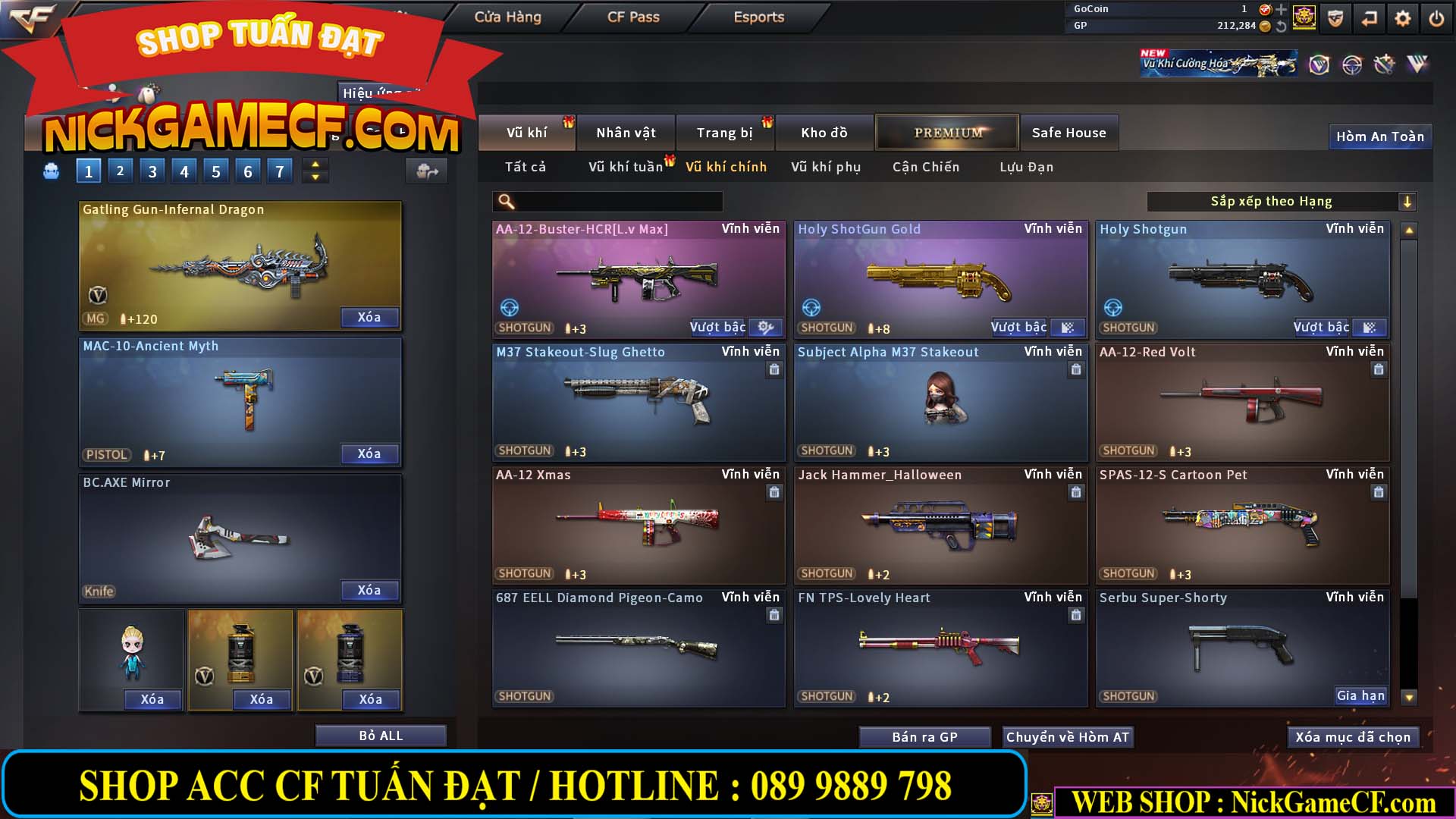 MÃ CF14112 - GIÁ : 5M2 - CHUYÊN TÙM LUM - 44 VIP - VIP5