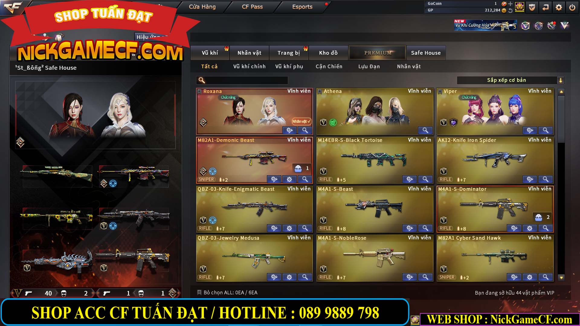 MÃ CF14112 - GIÁ : 5M2 - CHUYÊN TÙM LUM - 44 VIP - VIP5