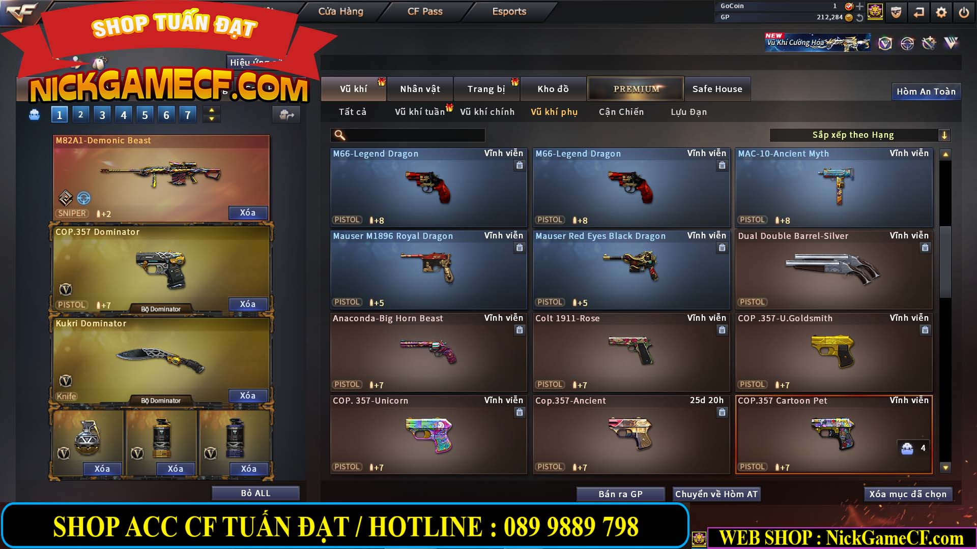 MÃ CF14112 - GIÁ : 5M2 - CHUYÊN TÙM LUM - 44 VIP - VIP5