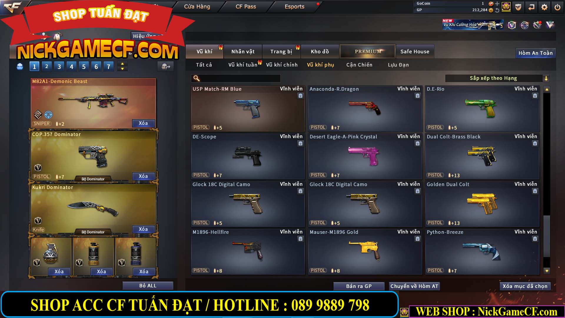 MÃ CF14112 - GIÁ : 5M2 - CHUYÊN TÙM LUM - 44 VIP - VIP5