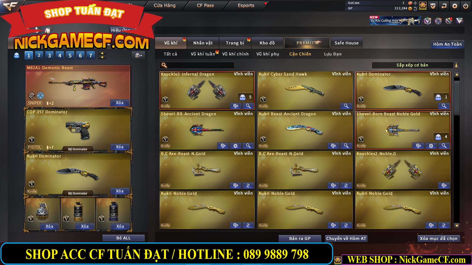 MÃ CF14112 - GIÁ : 5M2 - CHUYÊN TÙM LUM - 44 VIP - VIP5