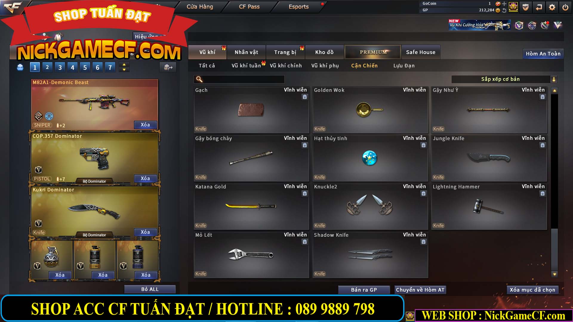 MÃ CF14112 - GIÁ : 5M2 - CHUYÊN TÙM LUM - 44 VIP - VIP5