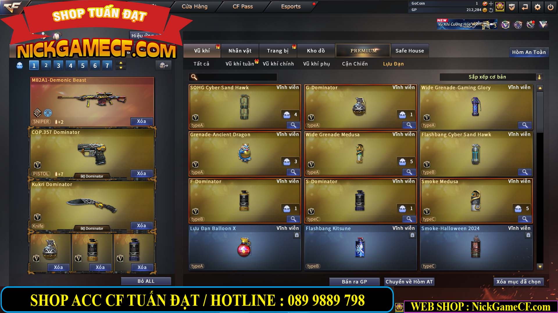 MÃ CF14112 - GIÁ : 5M2 - CHUYÊN TÙM LUM - 44 VIP - VIP5