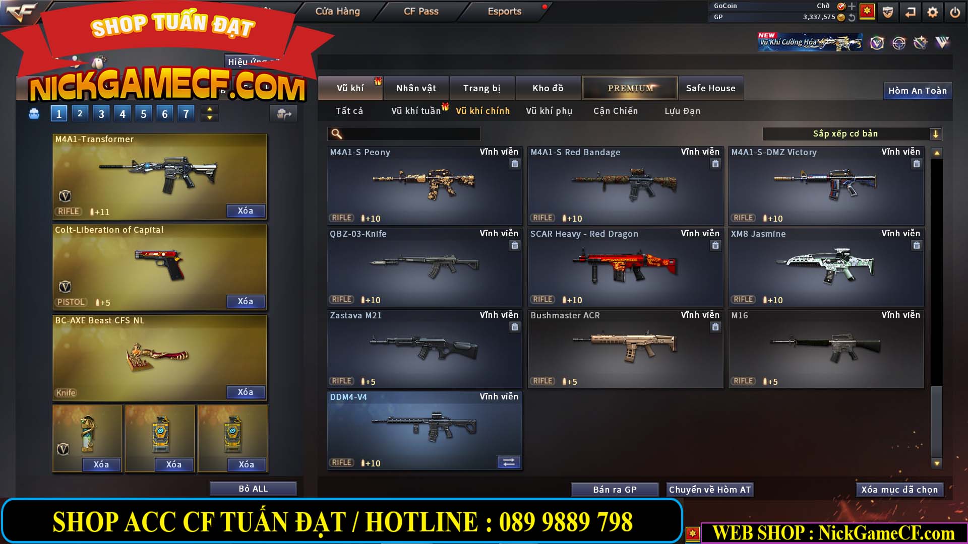 MÃ CF14113 - GIÁ : 2450K - CHIẾN C4 XINH - 20 VIP - VIP3