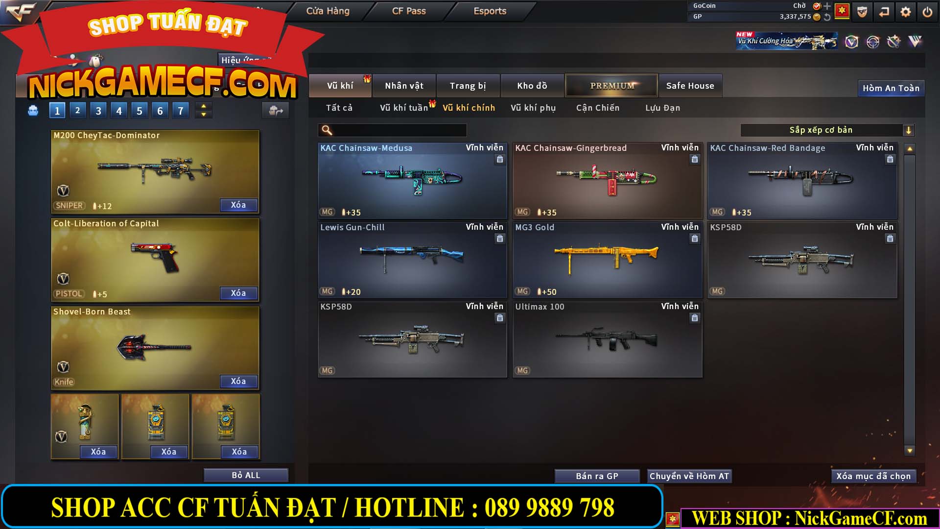 MÃ CF14113 - GIÁ : 2450K - CHIẾN C4 XINH - 20 VIP - VIP3