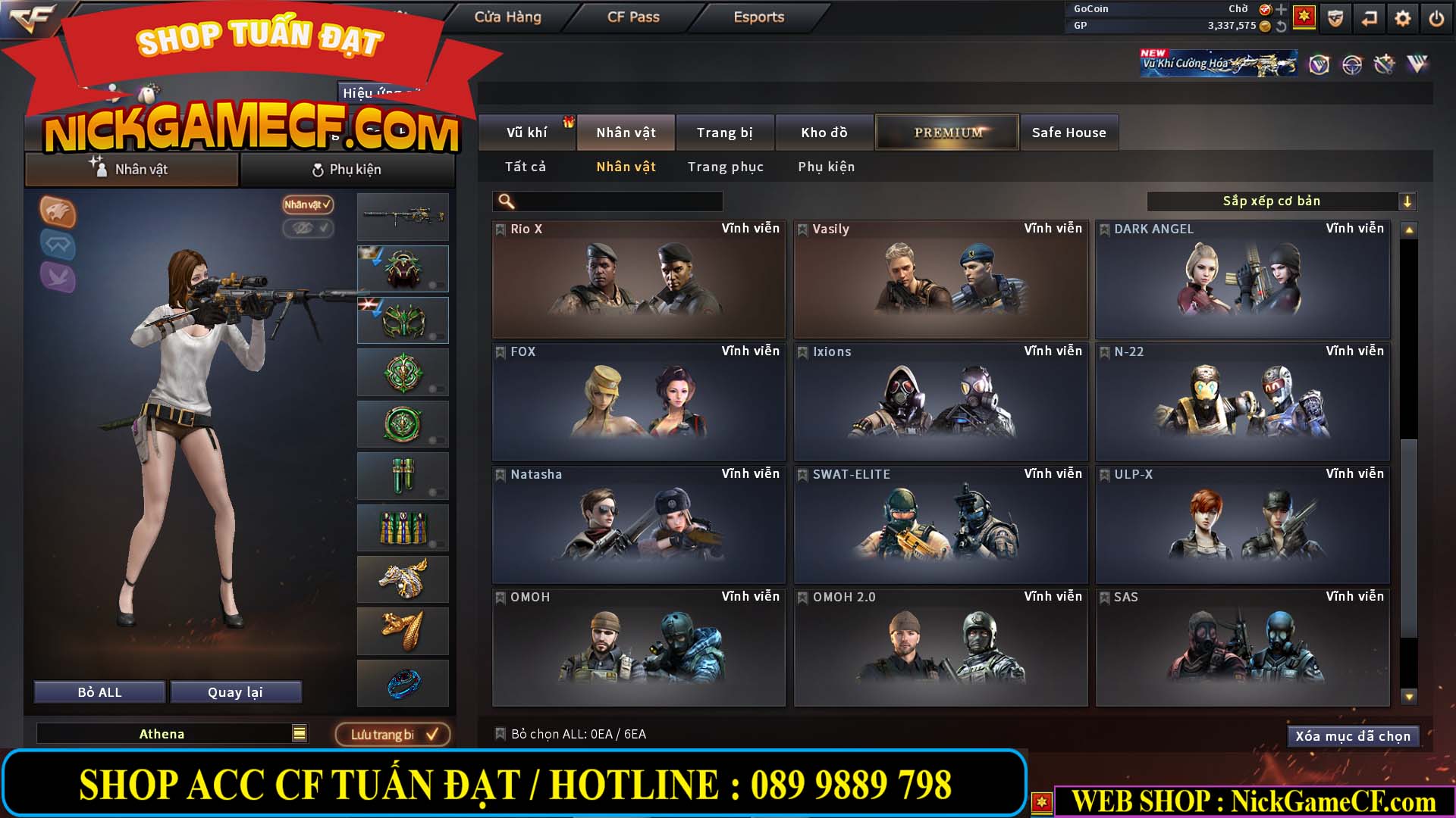 MÃ CF14113 - GIÁ : 2450K - CHIẾN C4 XINH - 20 VIP - VIP3