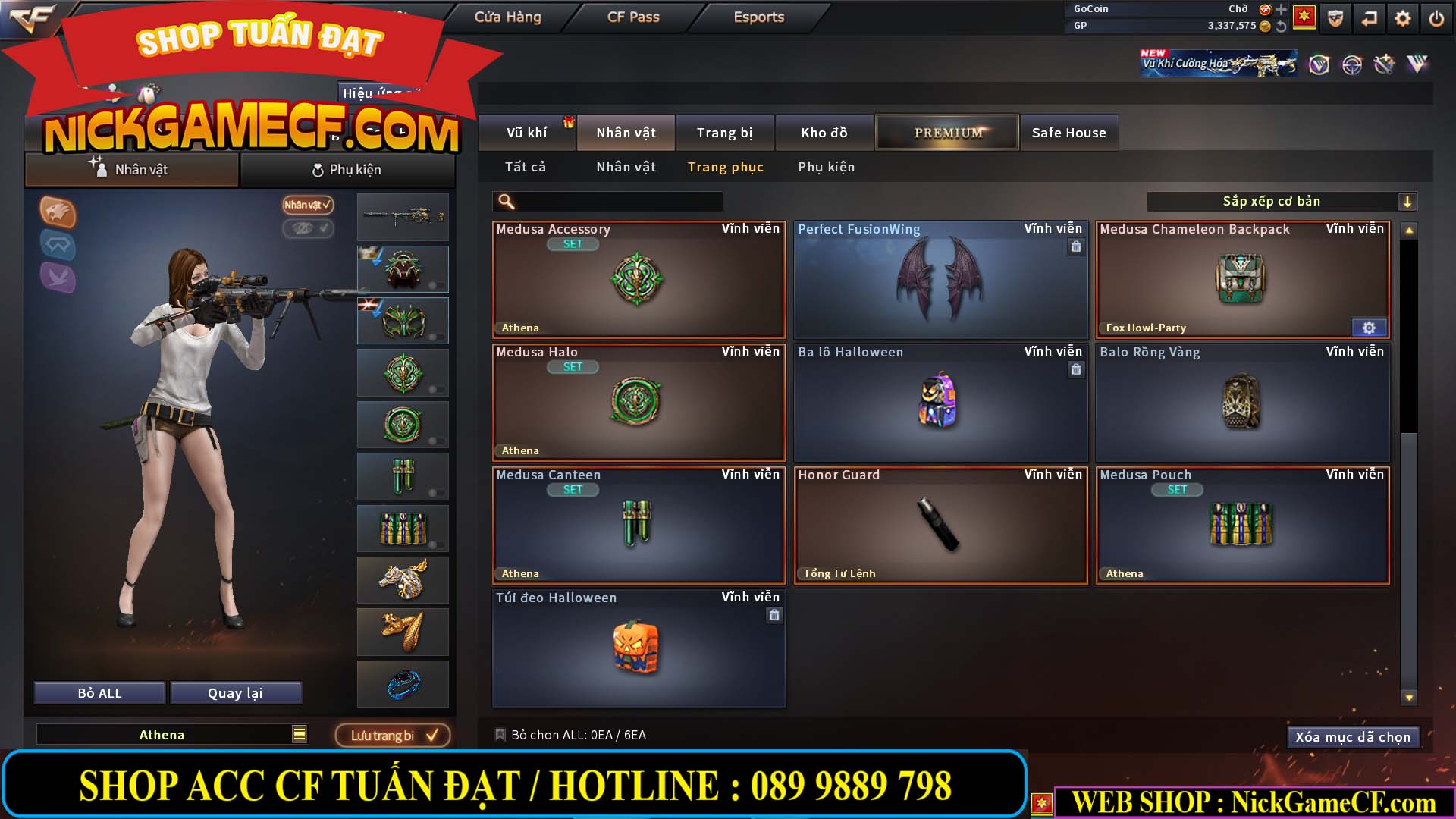 MÃ CF14113 - GIÁ : 2450K - CHIẾN C4 XINH - 20 VIP - VIP3