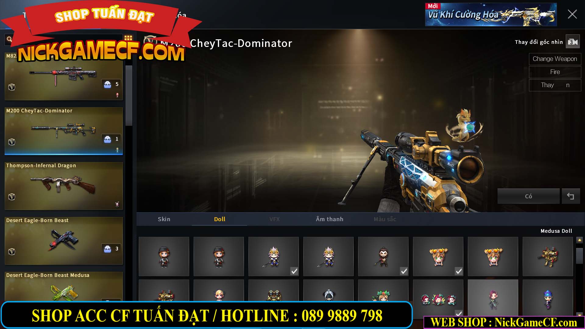 MÃ CF14113 - GIÁ : 2450K - CHIẾN C4 XINH - 20 VIP - VIP3