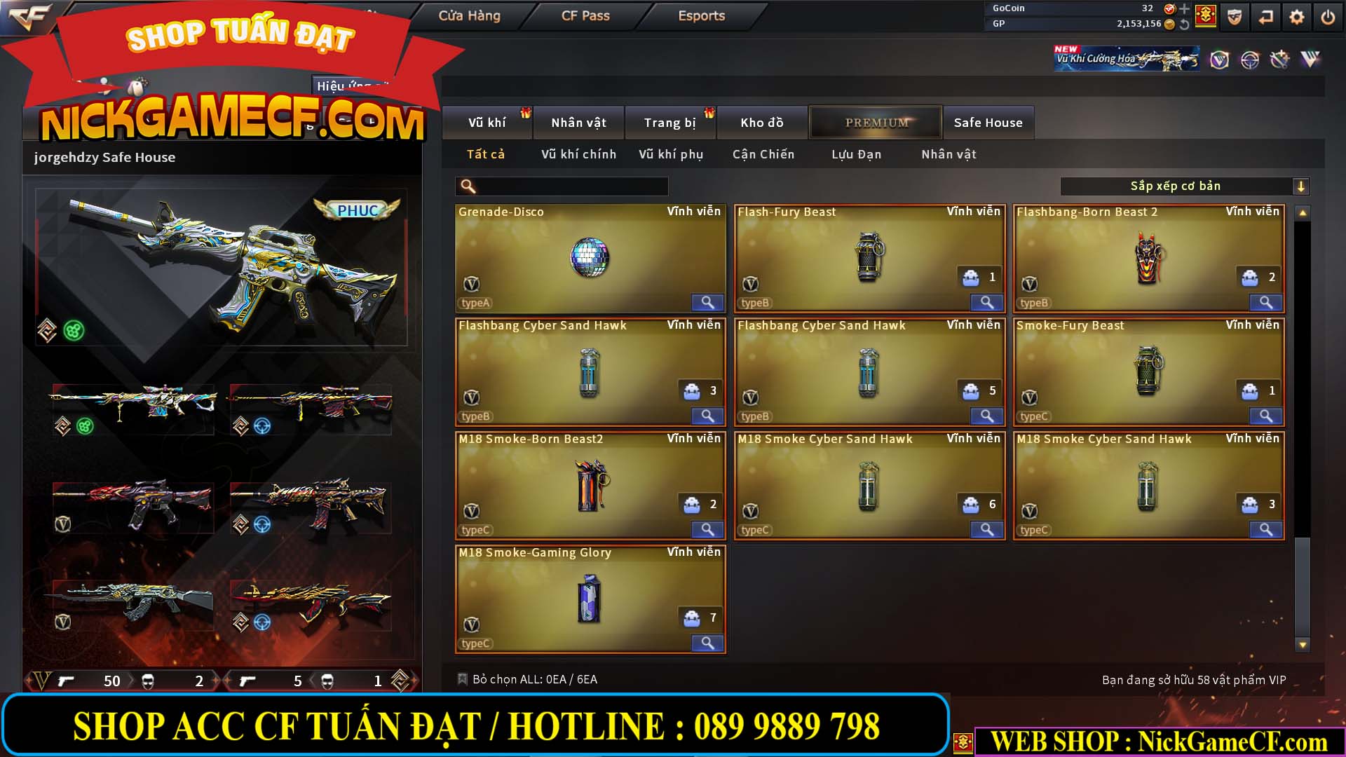 MÃ CF14121 - GIÁ : 8M5 - SIÊU HÓT - 58 VIP - VIP7