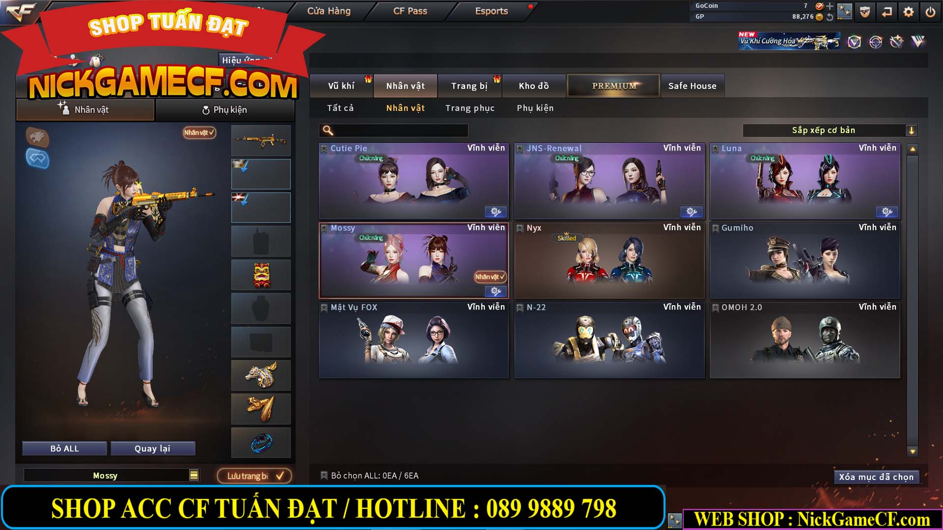 MÃ CF14124 - GIÁ : 1999K - C4 ĐẸP - VIP4 - SET DOMINATOR , TRANS2 NOBLE GOLD