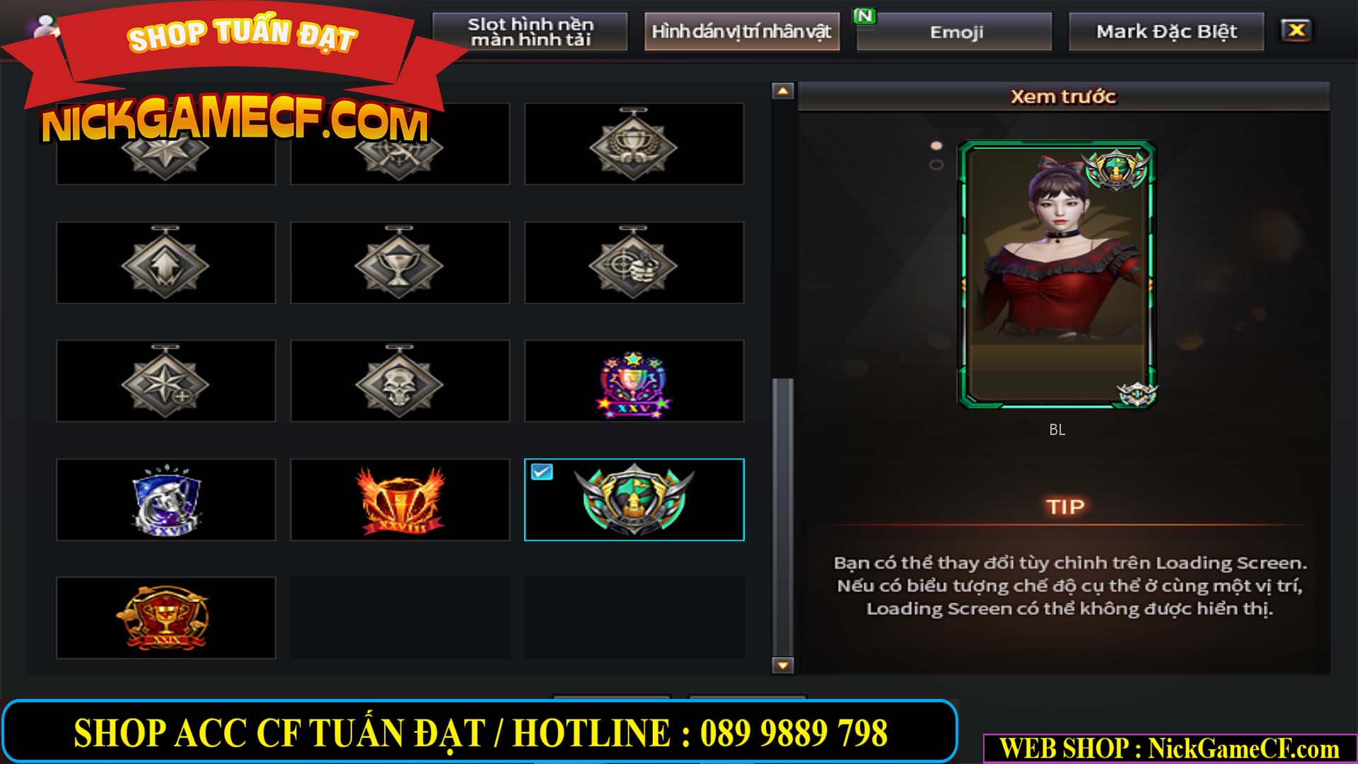 MÃ CF14124 - GIÁ : 1999K - C4 ĐẸP - VIP4 - SET DOMINATOR , TRANS2 NOBLE GOLD