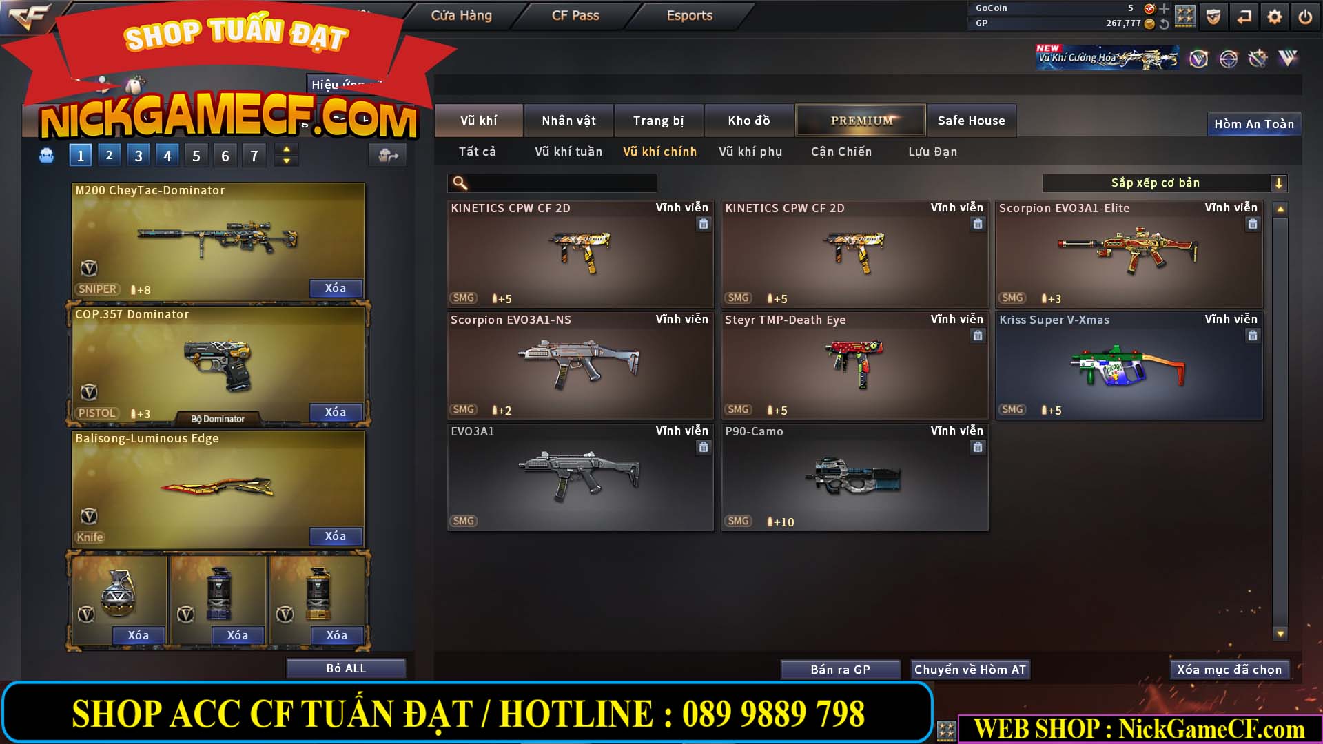 MÃ CF14129 - GIÁ : 2699K - CHIẾN C4 SIÊU XINH + 200 GO LÊN VIP4