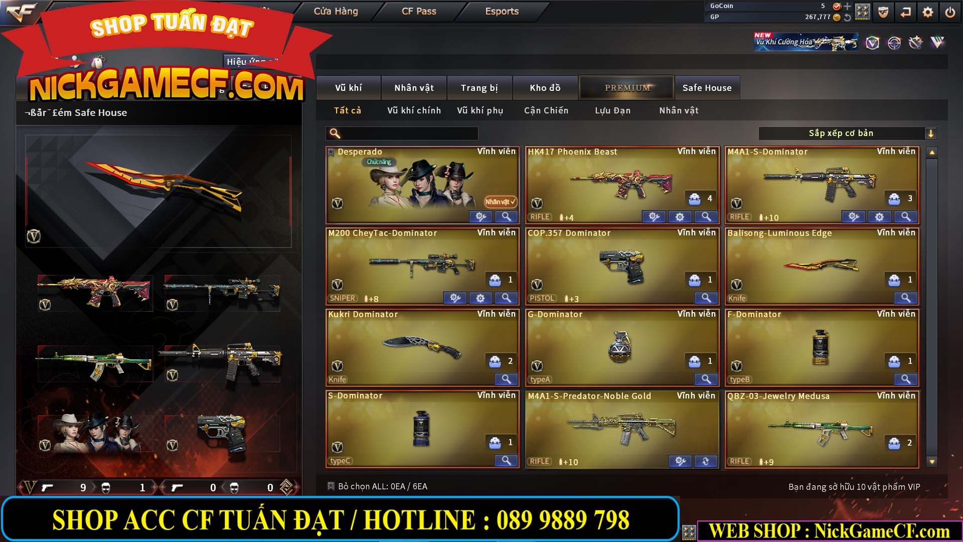 MÃ CF14129 - GIÁ : 2699K - CHIẾN C4 SIÊU XINH + 200 GO LÊN VIP4