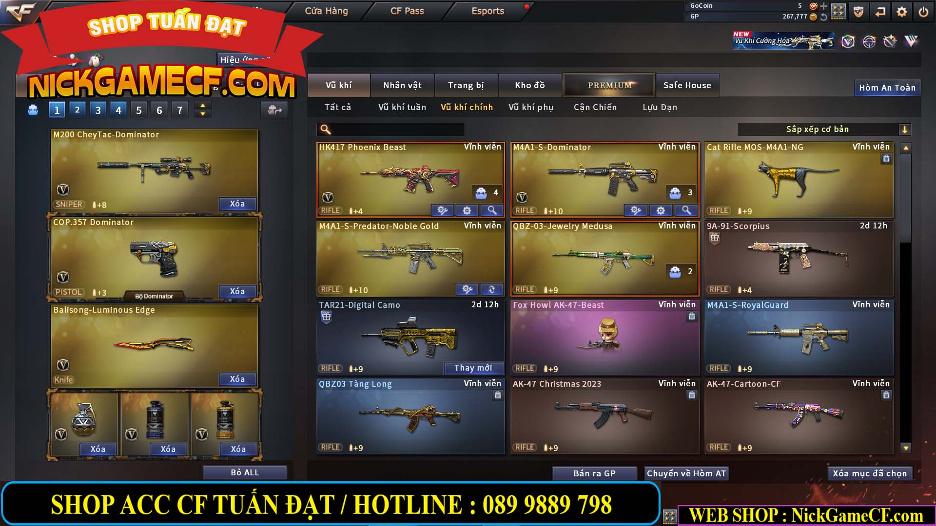 MÃ CF14129 - GIÁ : 2699K - CHIẾN C4 SIÊU XINH + 200 GO LÊN VIP4