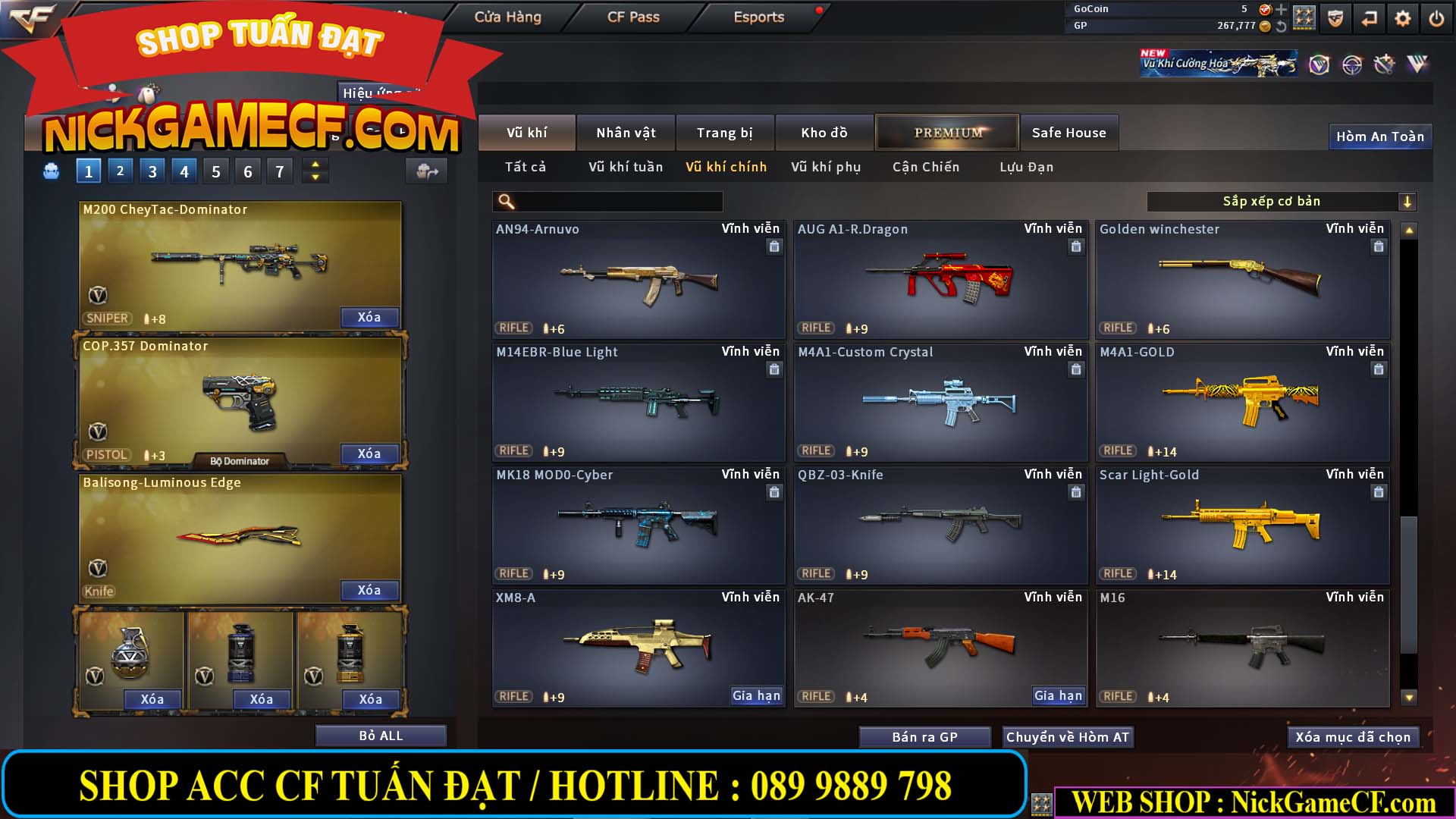 MÃ CF14129 - GIÁ : 2699K - CHIẾN C4 SIÊU XINH + 200 GO LÊN VIP4