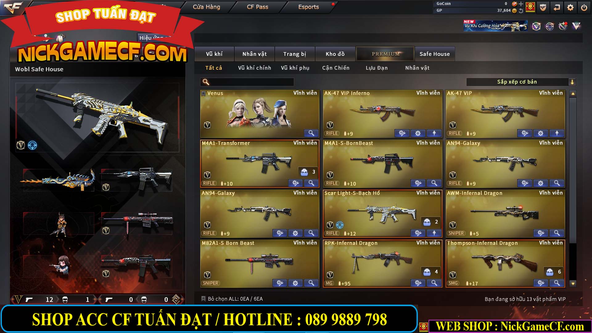 MÃ CF14132 - GIÁ : 2150K - CHIẾN C4 XINH - ZOM NHỎ - VIP3