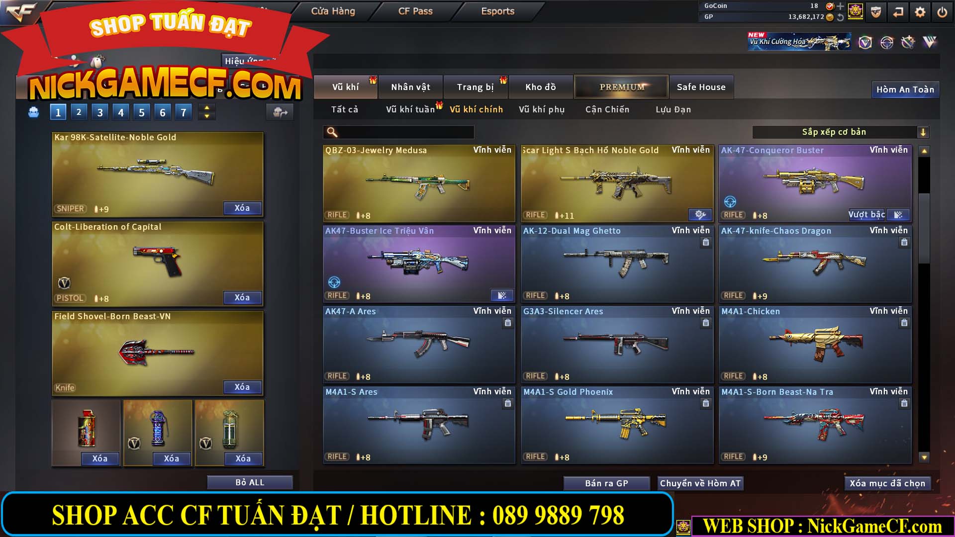 MÃ CF14151 - GIÁ : 5M5 - CHIẾN C4 ZOM AI MODE  - 42 VIP - VIP5