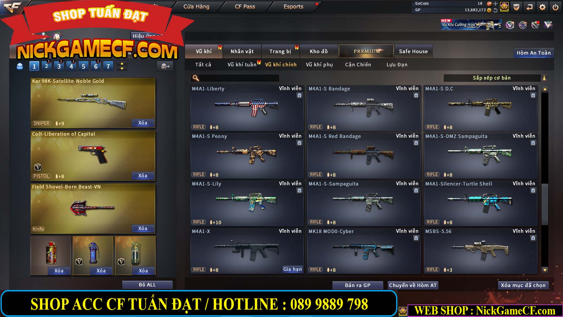 MÃ CF14151 - GIÁ : 5M5 - CHIẾN C4 ZOM AI MODE  - 42 VIP - VIP5