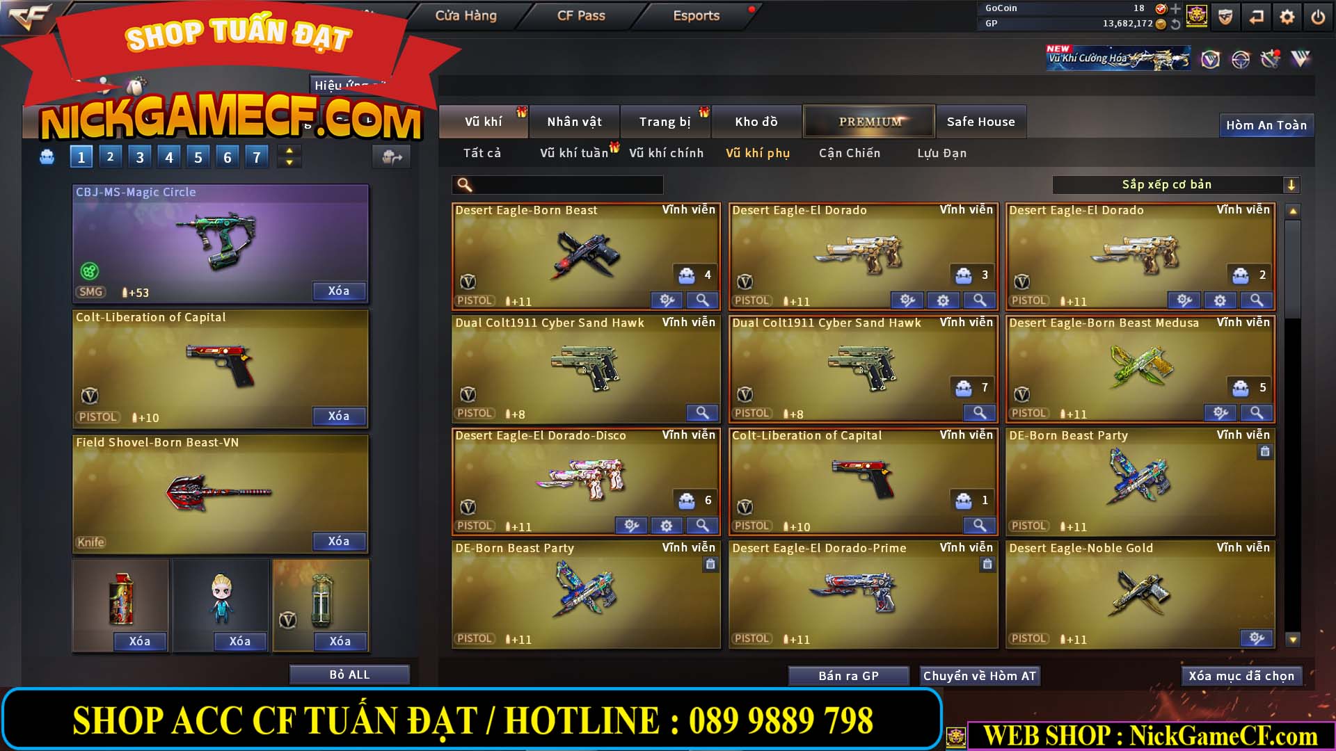 MÃ CF14151 - GIÁ : 5M5 - CHIẾN C4 ZOM AI MODE  - 42 VIP - VIP5