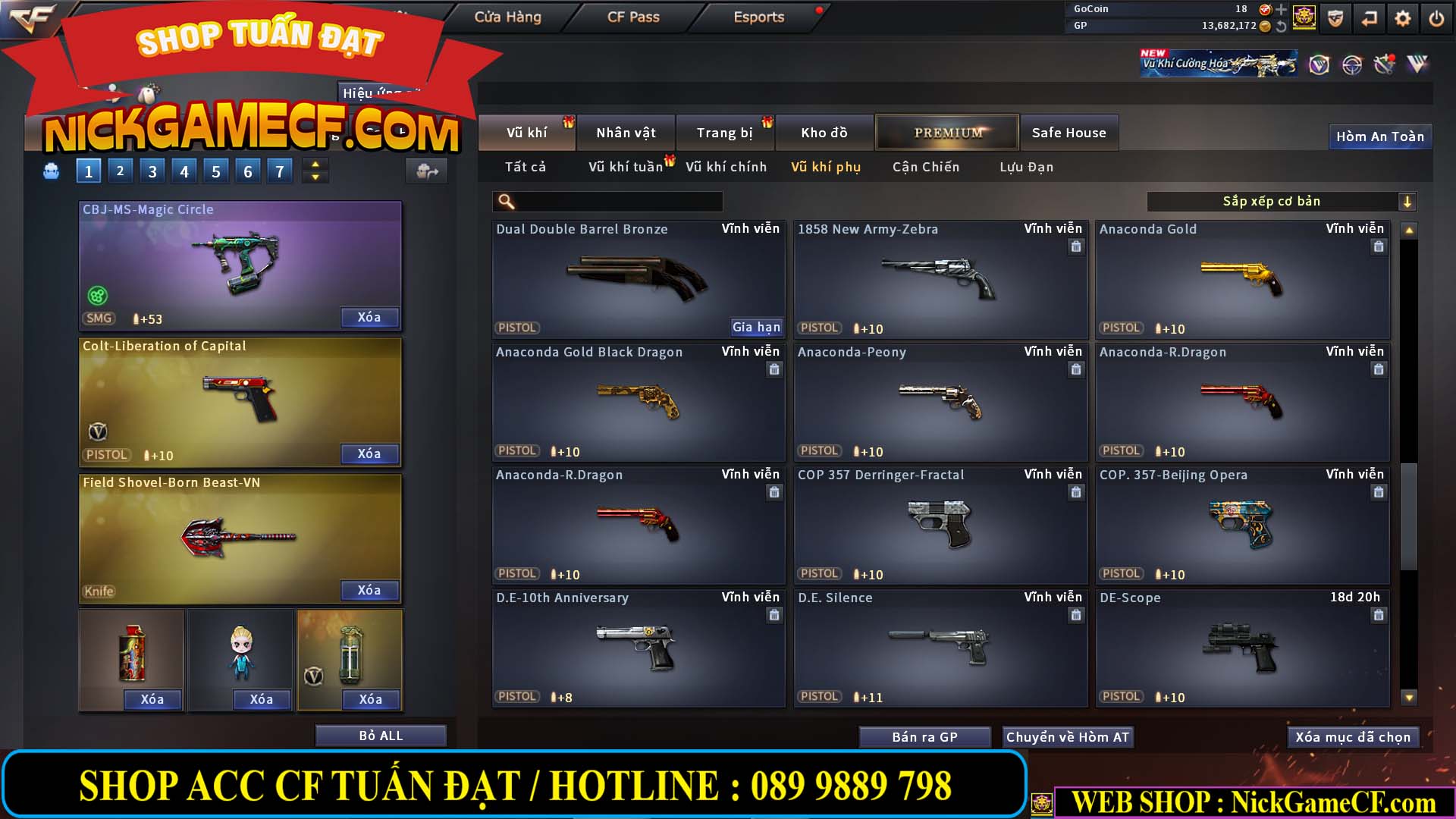 MÃ CF14151 - GIÁ : 5M5 - CHIẾN C4 ZOM AI MODE  - 42 VIP - VIP5