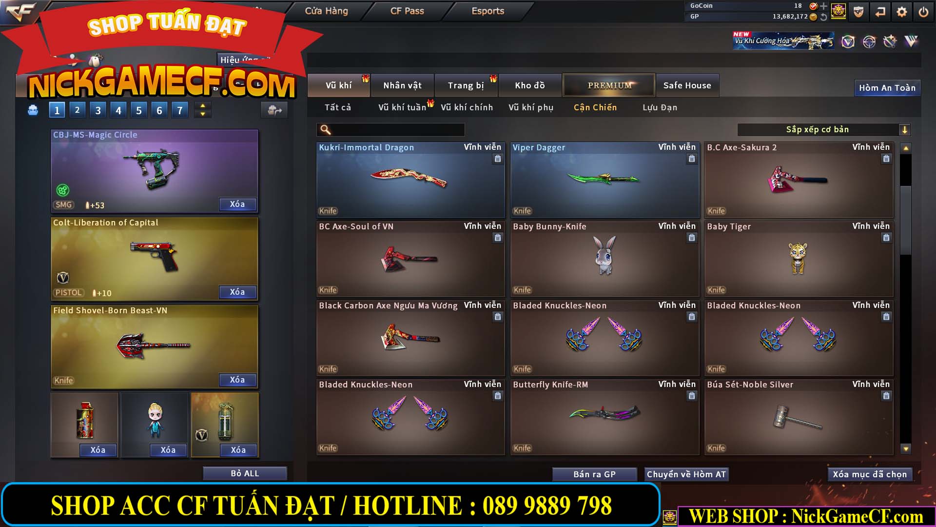 MÃ CF14151 - GIÁ : 5M5 - CHIẾN C4 ZOM AI MODE  - 42 VIP - VIP5