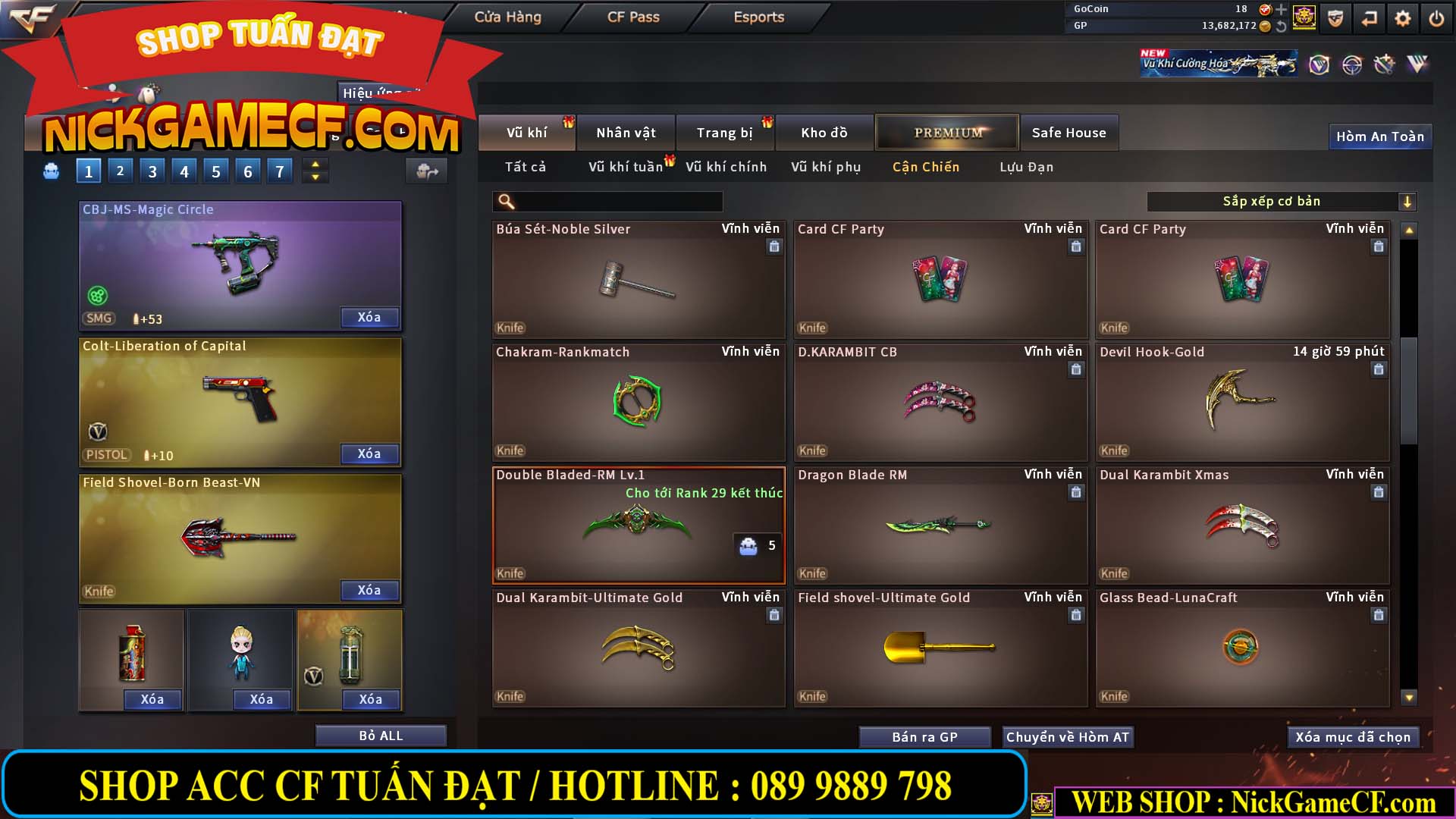 MÃ CF14151 - GIÁ : 5M5 - CHIẾN C4 ZOM AI MODE  - 42 VIP - VIP5