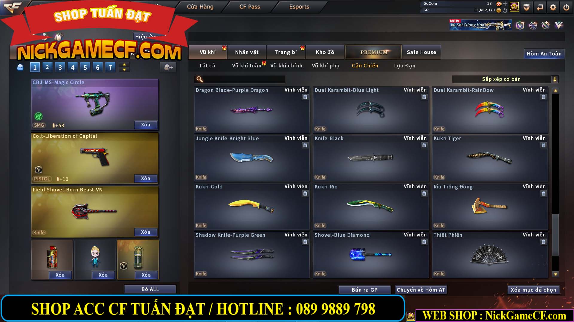 MÃ CF14151 - GIÁ : 5M5 - CHIẾN C4 ZOM AI MODE  - 42 VIP - VIP5