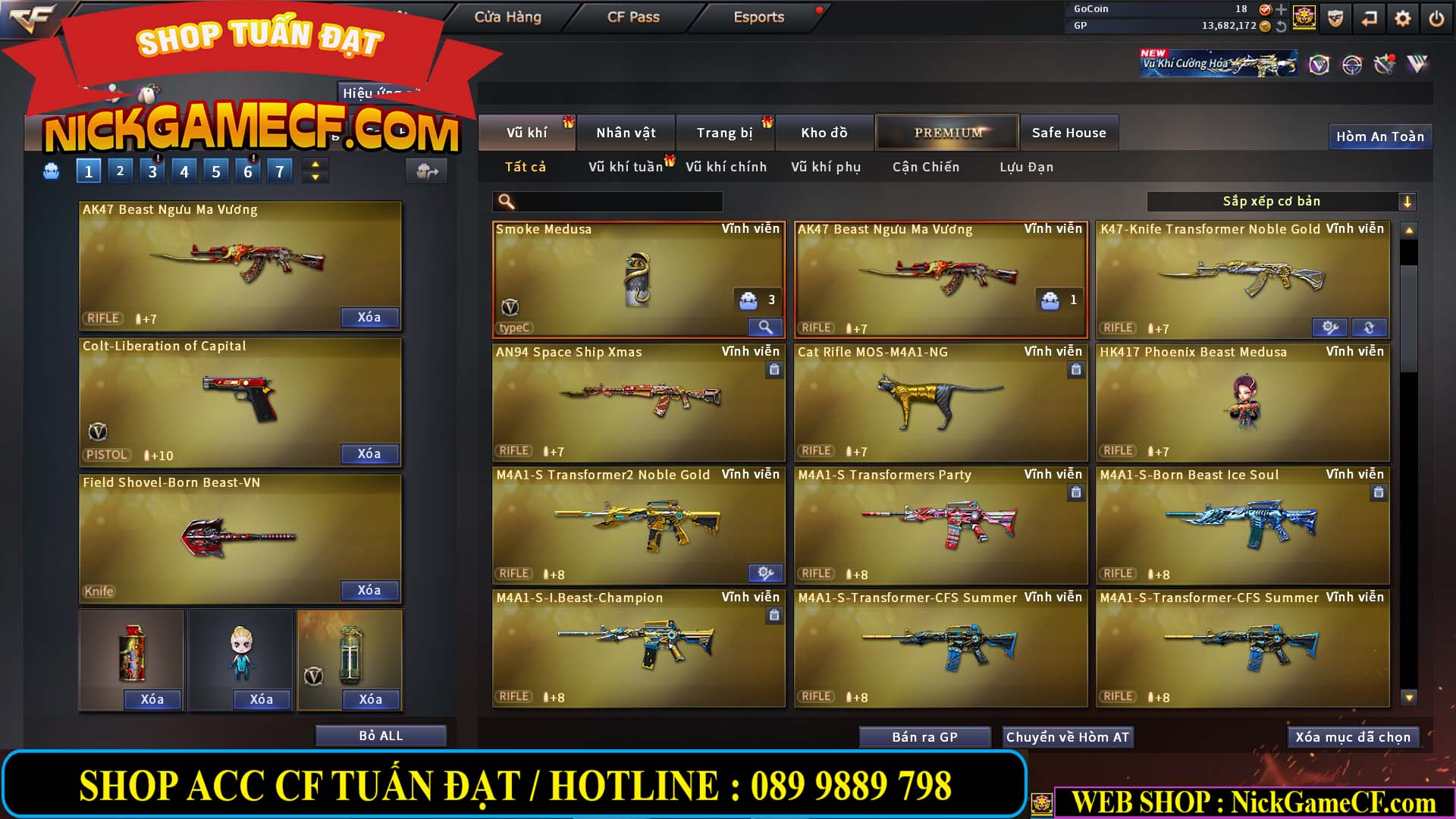 MÃ CF14151 - GIÁ : 5M5 - CHIẾN C4 ZOM AI MODE  - 42 VIP - VIP5