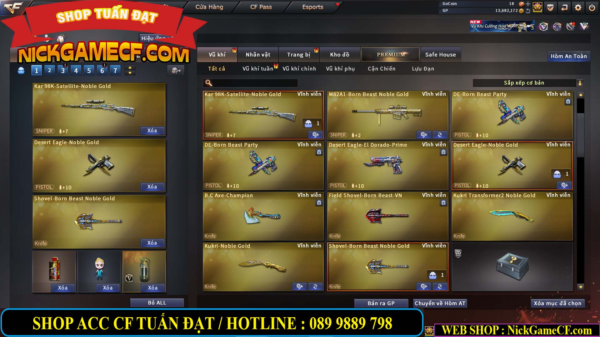 MÃ CF14151 - GIÁ : 5M5 - CHIẾN C4 ZOM AI MODE  - 42 VIP - VIP5