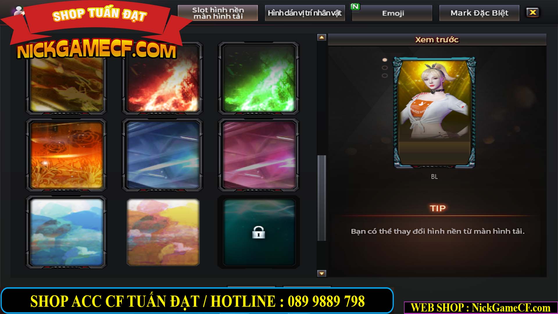 MÃ CF14357 - GIÁ : 8888K - CHIẾN ZOM XINH - C4 ĐẸP - 61 VIP - VIP5