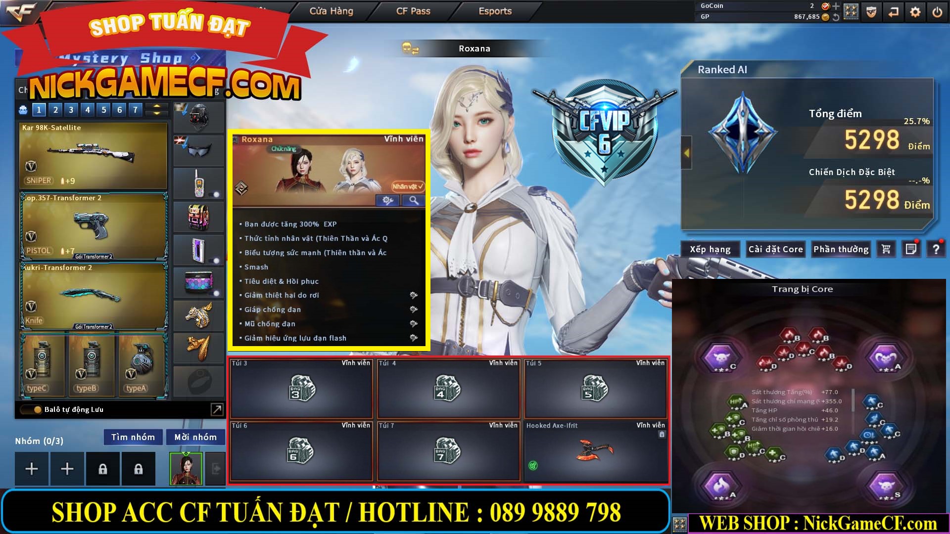 MÃ CF14364 - GIÁ : 5M2 - CHIẾN ZOM THỦ - C4 - 37 VIP - VIP6