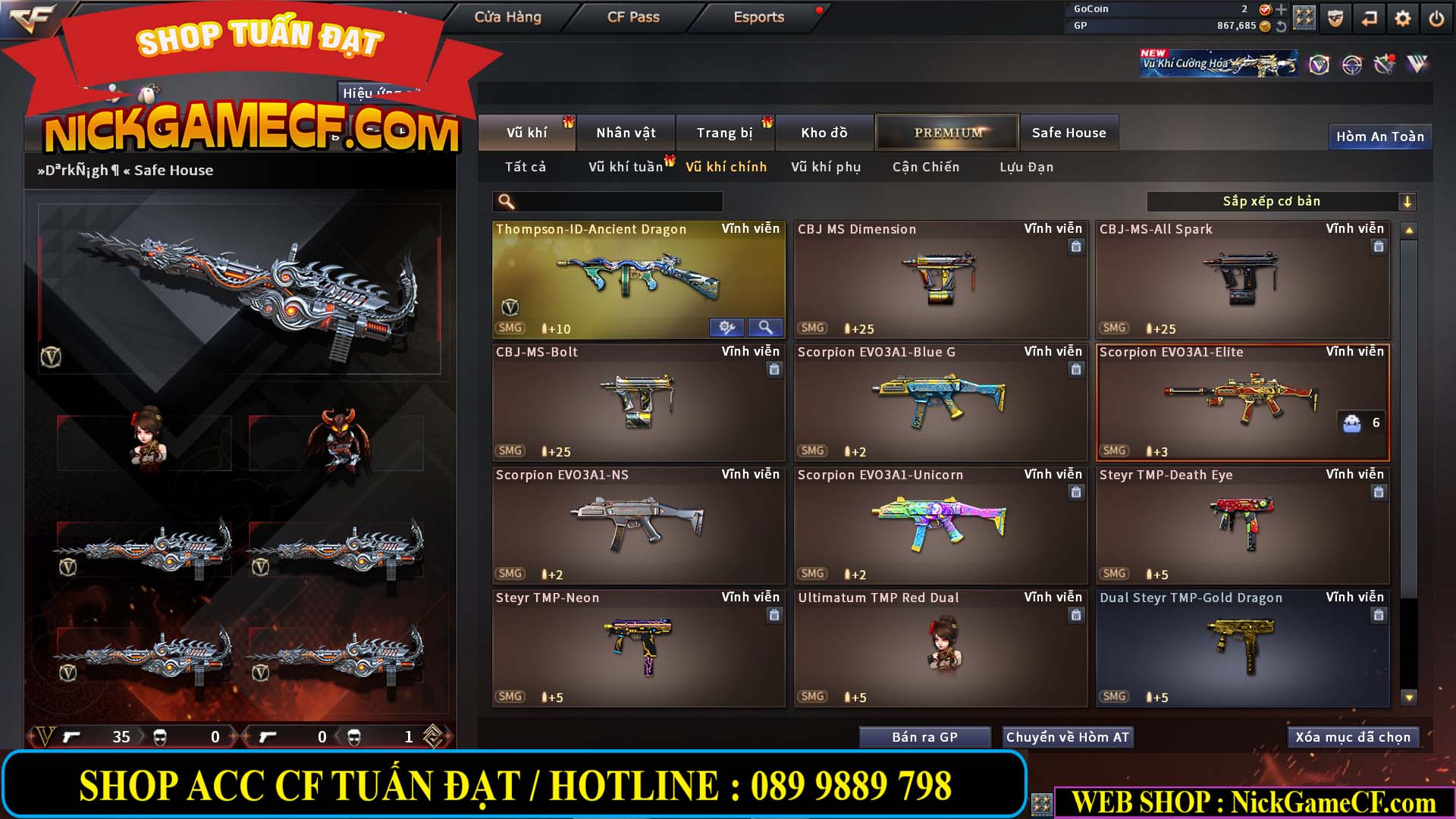 MÃ CF14364 - GIÁ : 5M2 - CHIẾN ZOM THỦ - C4 - 37 VIP - VIP6