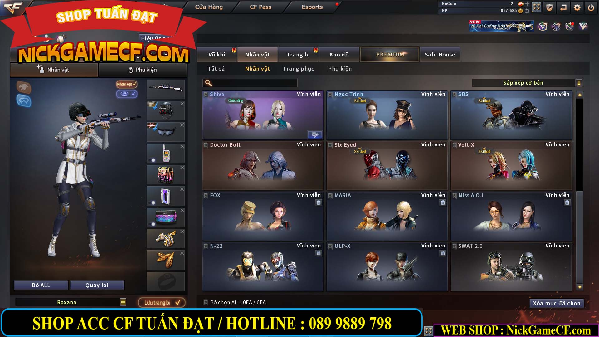 MÃ CF14364 - GIÁ : 5M2 - CHIẾN ZOM THỦ - C4 - 37 VIP - VIP6