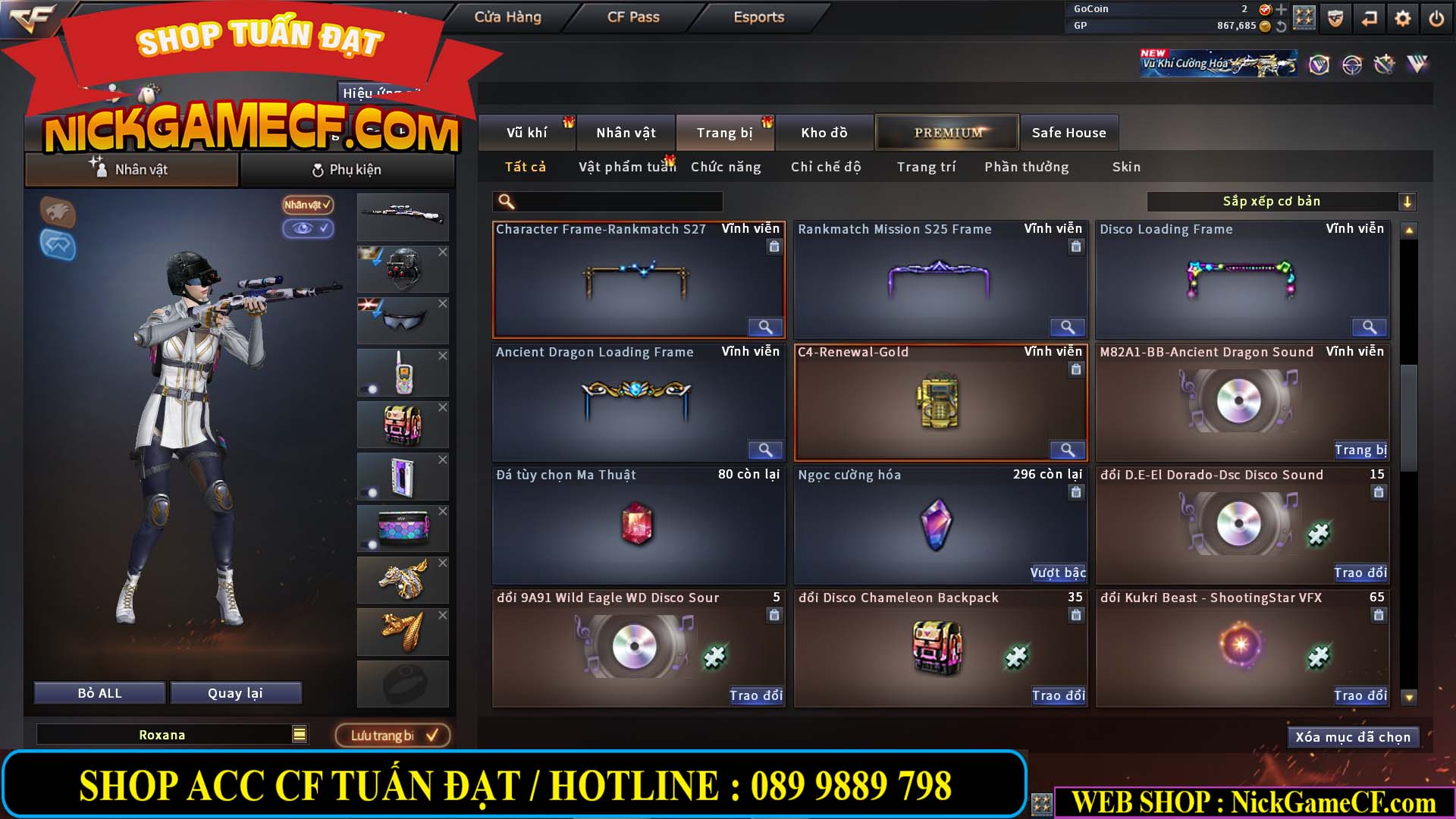 MÃ CF14364 - GIÁ : 5M2 - CHIẾN ZOM THỦ - C4 - 37 VIP - VIP6