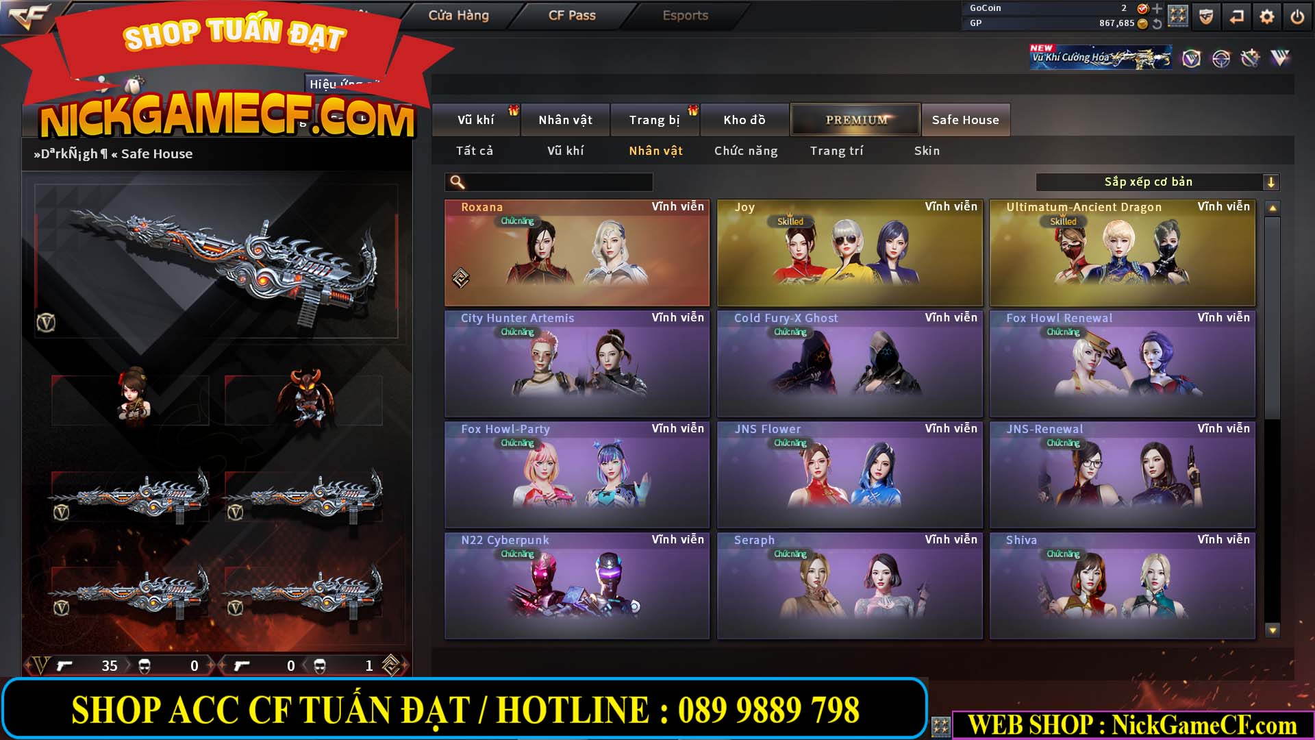 MÃ CF14364 - GIÁ : 5M2 - CHIẾN ZOM THỦ - C4 - 37 VIP - VIP6