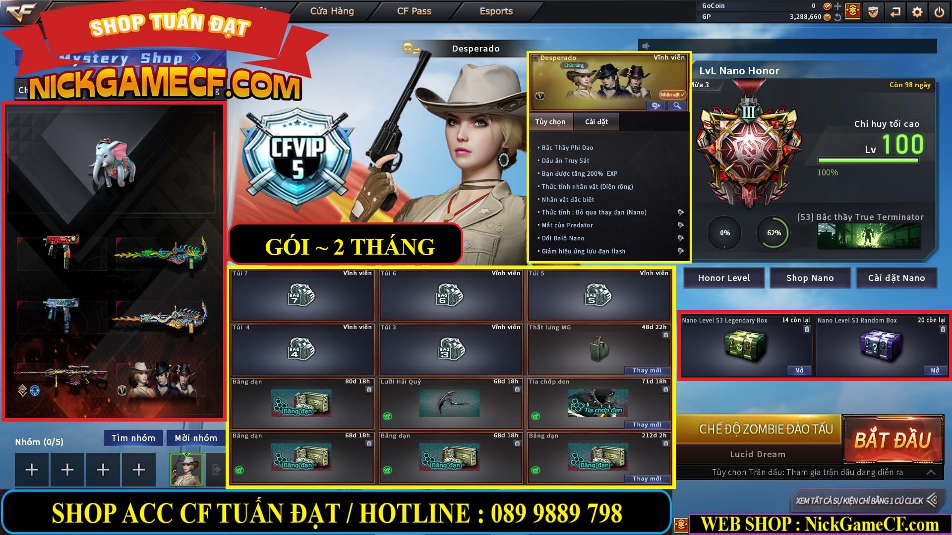 MÃ CF14414 - GIÁ : 4550K - CHIẾN ZOM THỦ + SĂN SIÊU XINH - VIP5