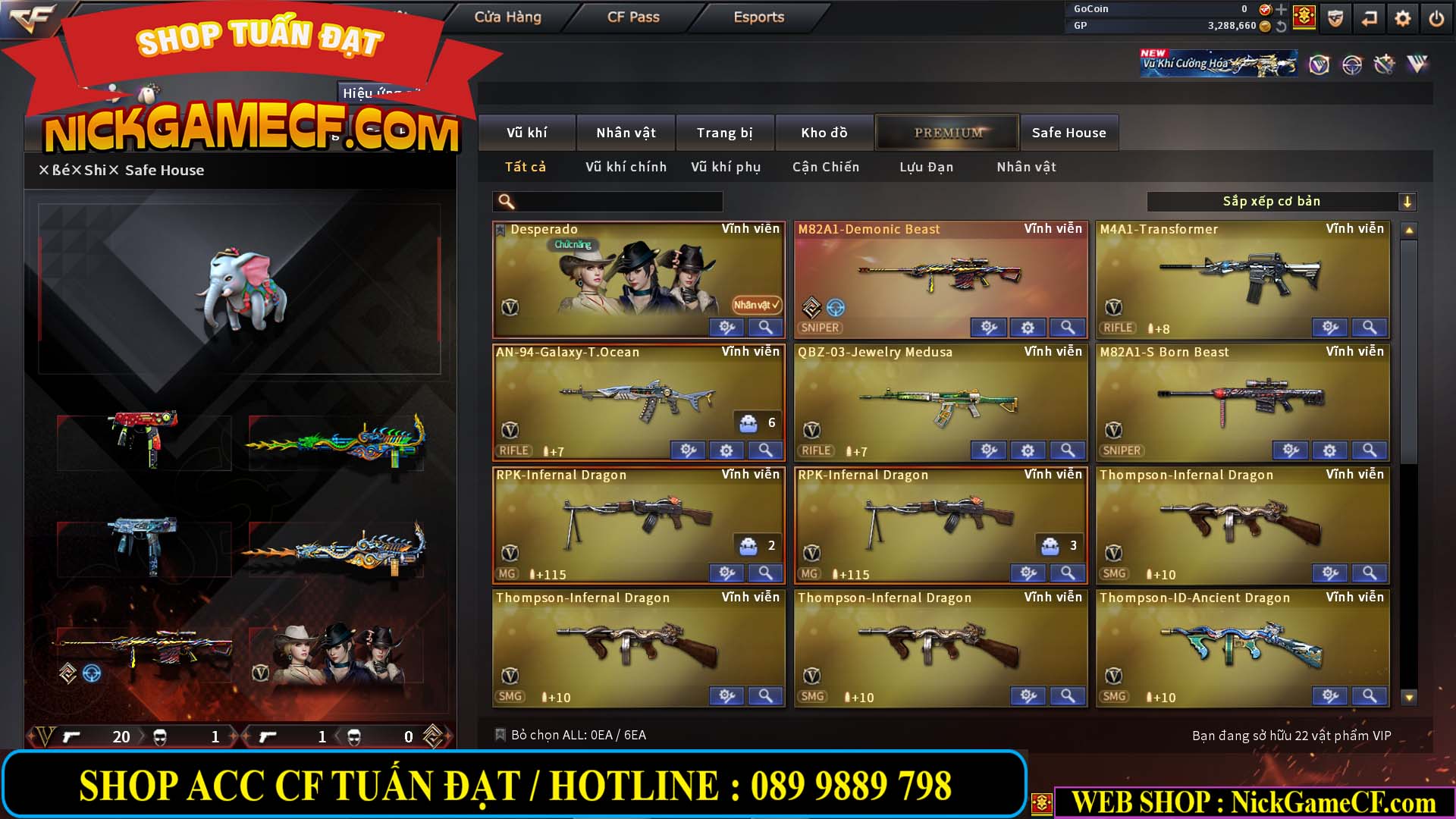 MÃ CF14414 - GIÁ : 4550K - CHIẾN ZOM THỦ + SĂN SIÊU XINH - VIP5