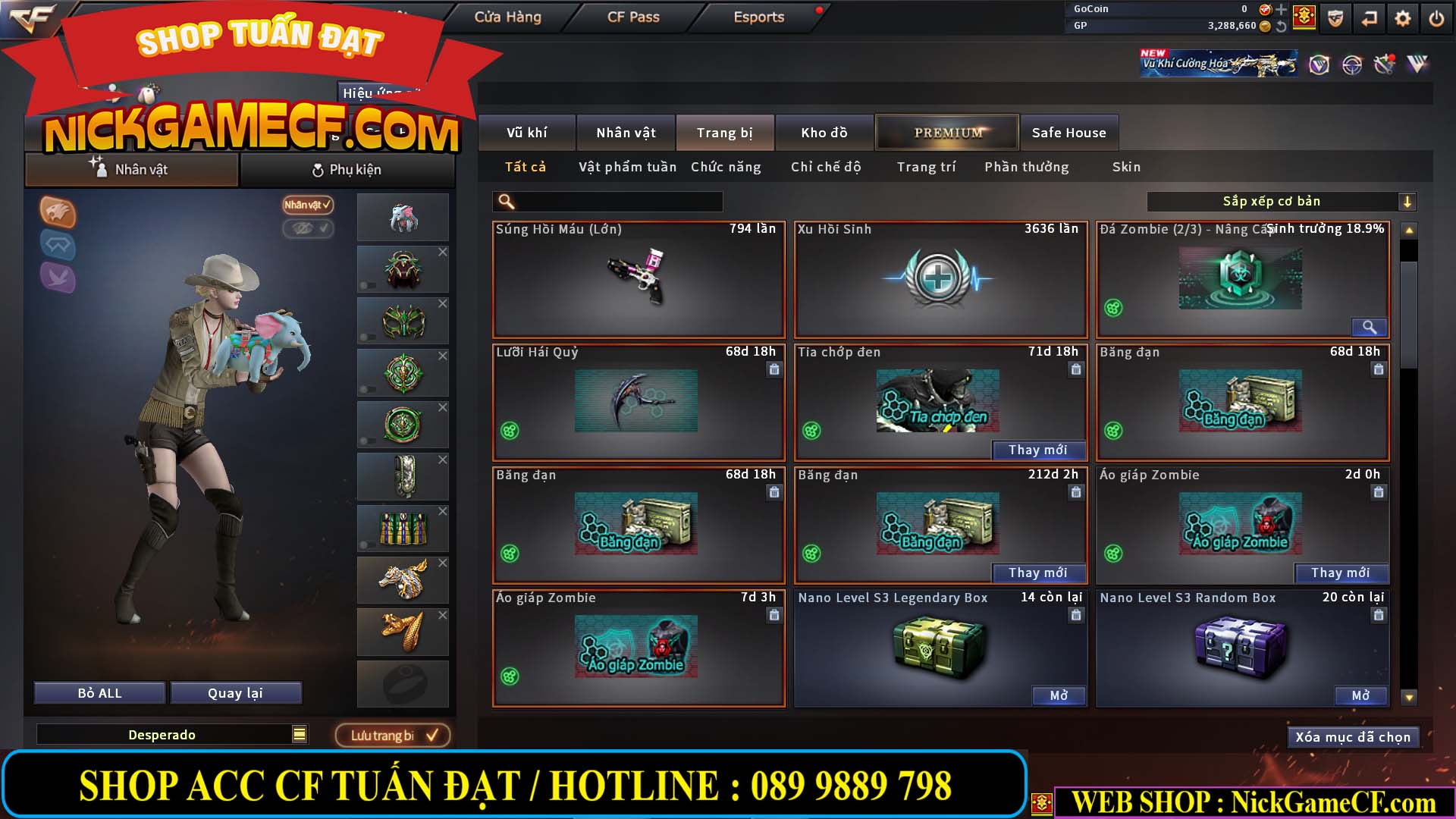 MÃ CF14414 - GIÁ : 4550K - CHIẾN ZOM THỦ + SĂN SIÊU XINH - VIP5