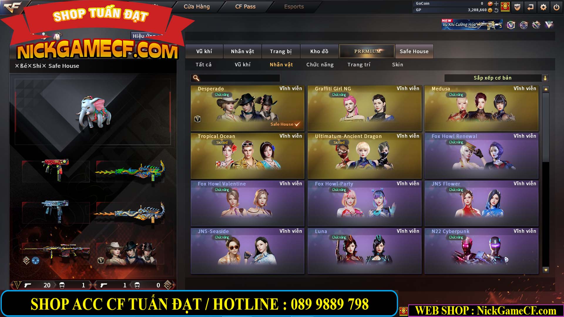 MÃ CF14414 - GIÁ : 4550K - CHIẾN ZOM THỦ + SĂN SIÊU XINH - VIP5