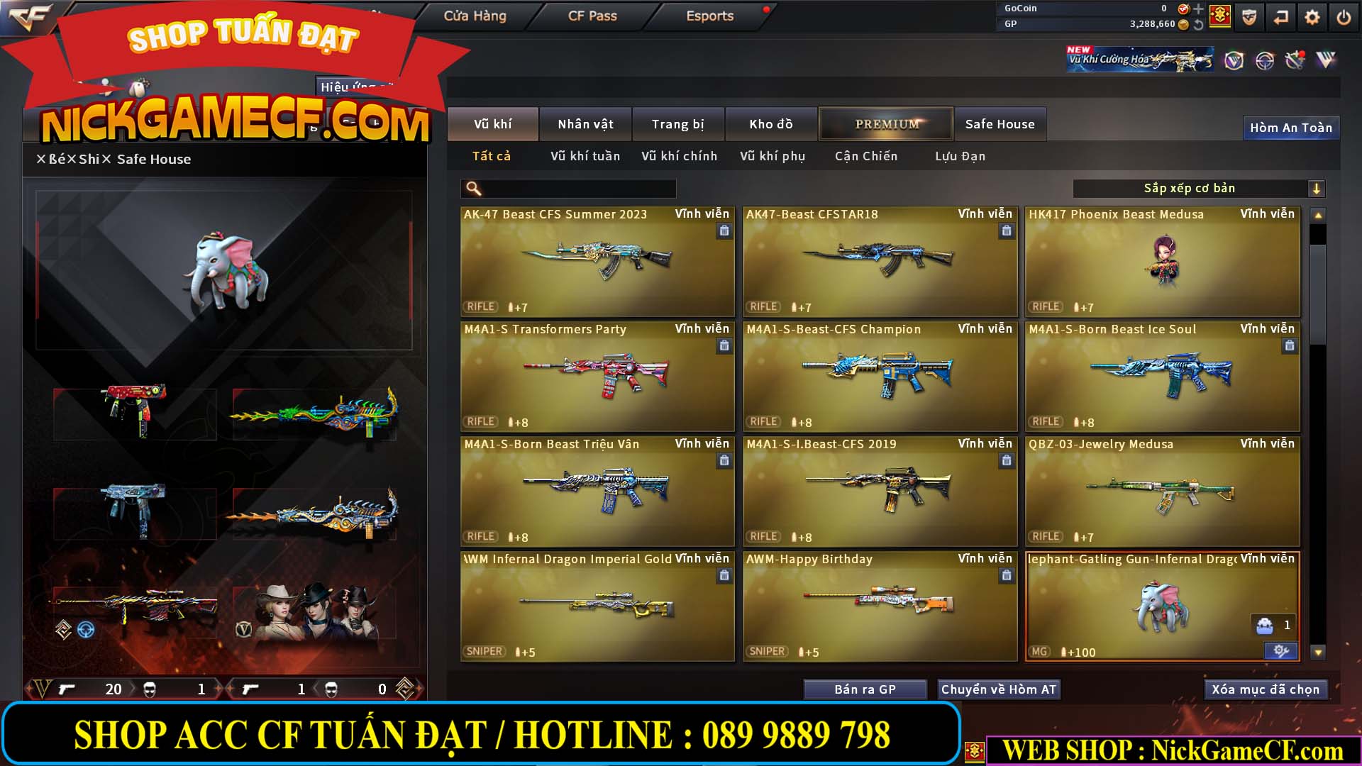 MÃ CF14414 - GIÁ : 4550K - CHIẾN ZOM THỦ + SĂN SIÊU XINH - VIP5