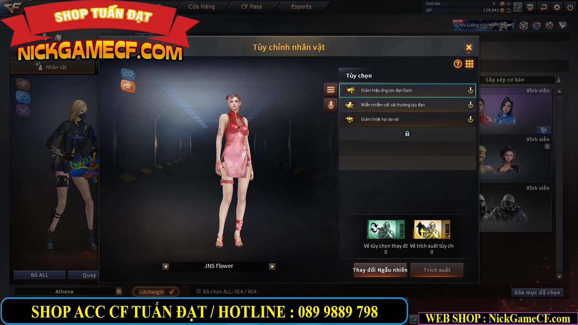 MÃ CF14484 - GIÁ : 2850K - CHIẾN ZOM SIÊU XINH - 20 VIP - GẦN VIP3