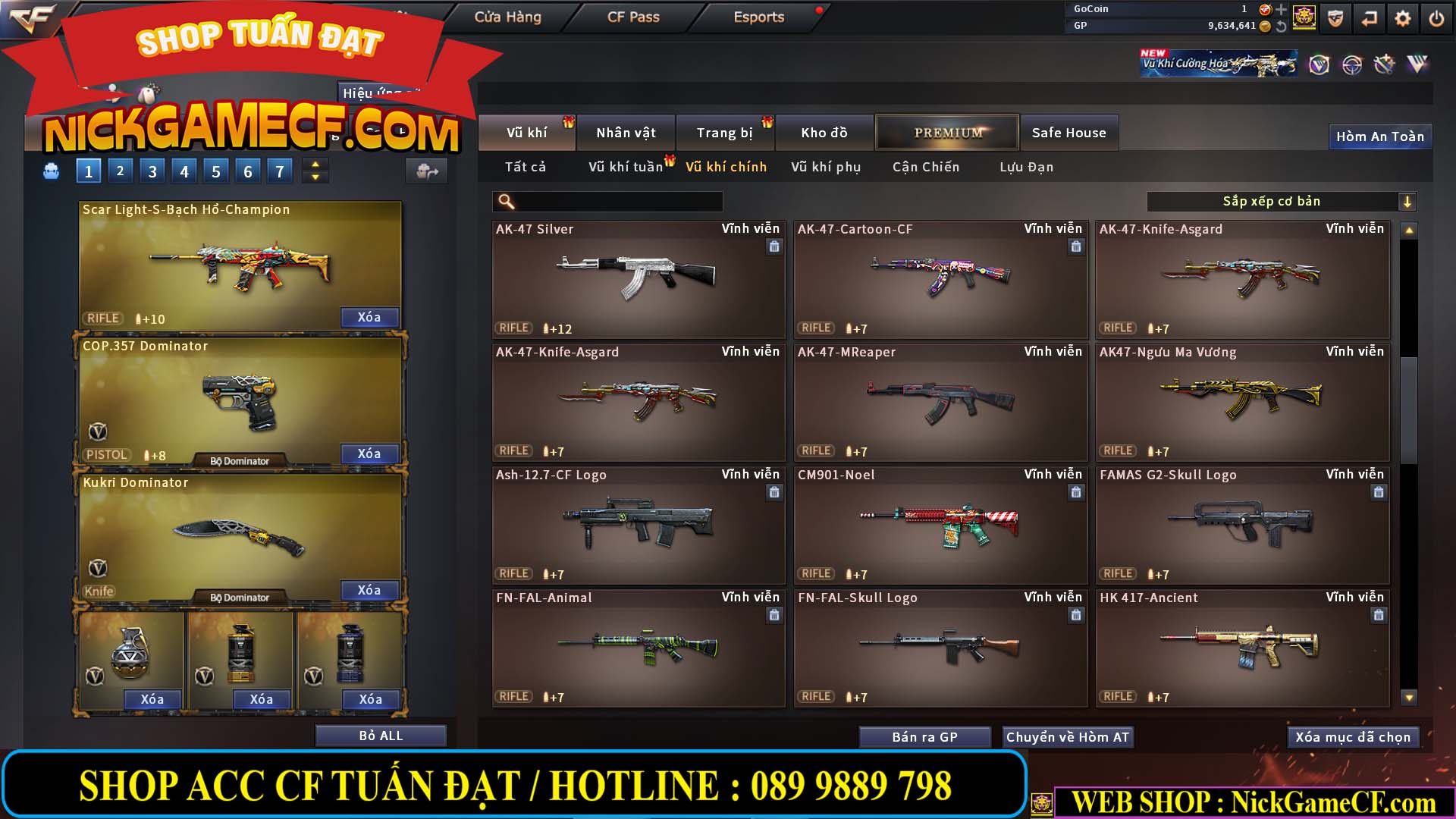 MÃ CF14488 - GIÁ : 4M5 - CHIẾN C4 XINH + ZOM THỦ - 32 VIP - VIP5