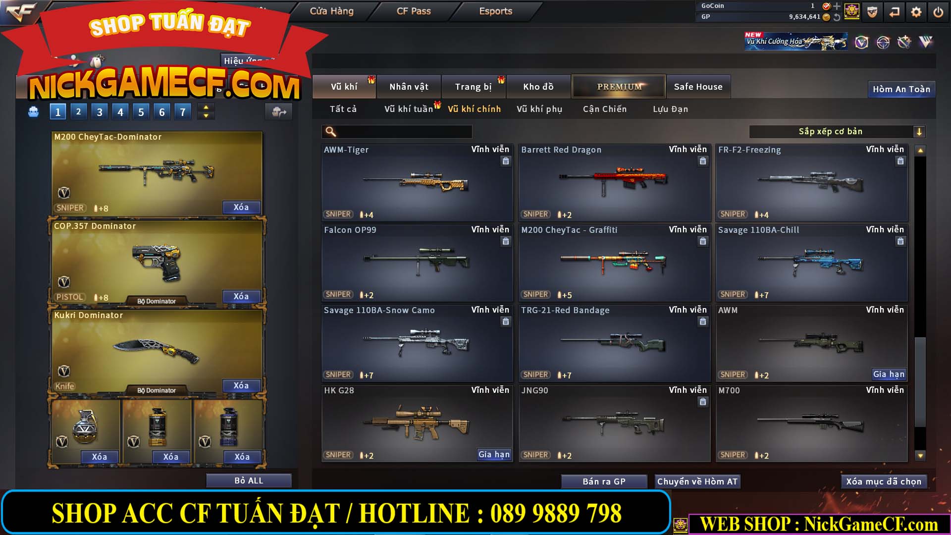 MÃ CF14488 - GIÁ : 4M5 - CHIẾN C4 XINH + ZOM THỦ - 32 VIP - VIP5