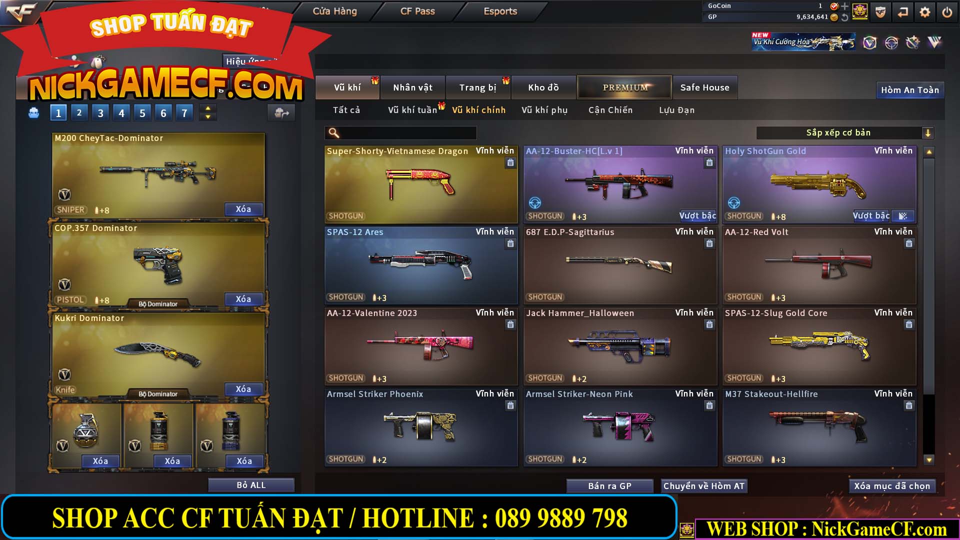 MÃ CF14488 - GIÁ : 4M5 - CHIẾN C4 XINH + ZOM THỦ - 32 VIP - VIP5