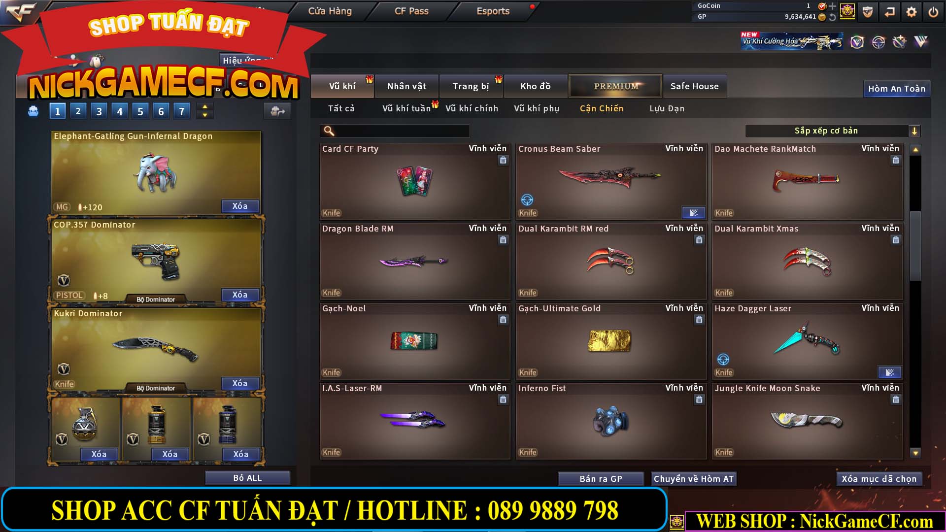 MÃ CF14488 - GIÁ : 4M5 - CHIẾN C4 XINH + ZOM THỦ - 32 VIP - VIP5