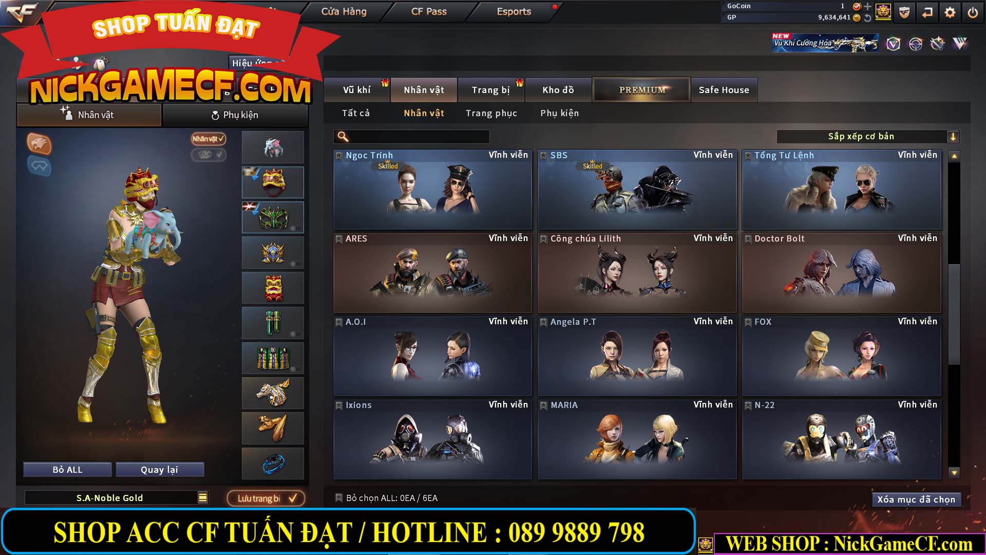 MÃ CF14488 - GIÁ : 4M5 - CHIẾN C4 XINH + ZOM THỦ - 32 VIP - VIP5